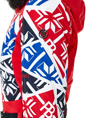 Превью Женский горнолыжный комбинезон Комбинезон горнолыжный POIVRE BLANC W24-0831-WO Print Scarlet Red